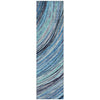 Piper Looms Chantille Swirls ACN2094 Blue Machine Washable Area Rug Runner Main Image
