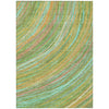 Piper Looms Chantille Swirls ACN2094 Green Machine Washable Area Rug main image