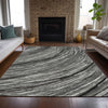 Piper Looms Chantille Swirls ACN2094 Taupe Machine Washable Area Rug Lifestyle Image Feature
