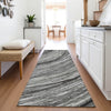 Piper Looms Chantille Swirls ACN2094 Taupe Machine Washable Area Rug Runner Lifestyle Image Feature