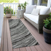 Piper Looms Chantille Swirls ACN2094 Taupe Machine Washable Area Rug Runner Outdoor Lifestyle Image Feature