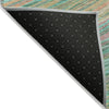 Piper Looms Chantille Swirls ACN2094 Teal Machine Washable Area Rug Backing Image