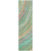 Piper Looms Chantille Swirls ACN2094 Teal Machine Washable Area Rug Runner Main Image