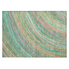 Piper Looms Chantille Swirls ACN2094 Teal Machine Washable Area Rug Scatter Main Image