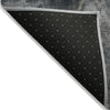 Piper Looms Chantille Waves ACN2095 Gray Machine Washable Area Rug Backing Image