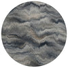 Piper Looms Chantille Waves ACN2095 Gray Machine Washable Area Rug Round Main Image
