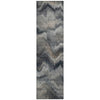 Piper Looms Chantille Waves ACN2095 Gray Machine Washable Area Rug Runner Main Image