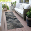 Piper Looms Chantille Waves ACN2095 Gray Machine Washable Area Rug Runner Outdoor Lifestyle Image Feature