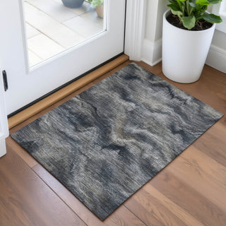 Piper Looms Chantille Waves ACN2095 Gray Machine Washable Area Rug Scatter Lifestyle Image Feature