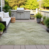 Piper Looms Chantille Waves ACN2095 Sage Machine Washable Area Rug Outdoor Lifestyle Image Feature