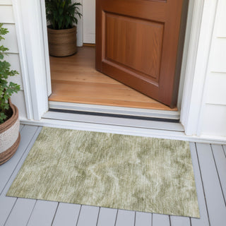 Piper Looms Chantille Waves ACN2095 Sage Machine Washable Area Rug Scatter Outdoor Lifestyle Image Feature