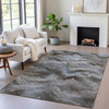 Piper Looms Chantille Waves ACN2095 Taupe Machine Washable Area Rug Lifestyle Image Feature