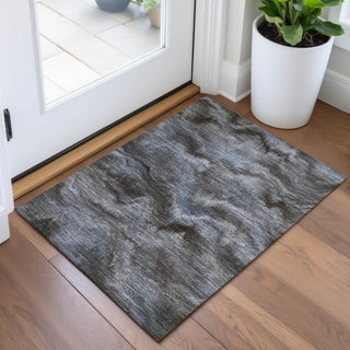 Piper Looms Chantille Waves ACN2095 Taupe Machine Washable Area Rug Scatter Lifestyle Image Feature
