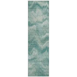 Piper Looms Chantille Waves ACN2095 Teal Machine Washable Area Rug Runner Main Image