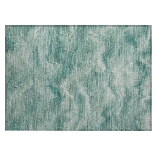 Piper Looms Chantille Waves ACN2095 Teal Machine Washable Area Rug Scatter Main Image