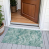 Piper Looms Chantille Waves ACN2095 Teal Machine Washable Area Rug Scatter Outdoor Lifestyle Image Feature