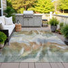 Piper Looms Chantille Abstract ACN2096 Beige Machine Washable Area Rug Outdoor Lifestyle Image Feature