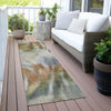 Piper Looms Chantille Abstract ACN2096 Beige Machine Washable Area Rug Runner Outdoor Lifestyle Image Feature
