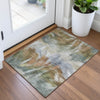 Piper Looms Chantille Abstract ACN2096 Beige Machine Washable Area Rug Scatter Lifestyle Image Feature