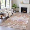 Piper Looms Chantille Abstract ACN2096 Copper Machine Washable Area Rug Lifestyle Image Feature