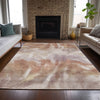 Piper Looms Chantille Abstract ACN2096 Copper Machine Washable Area Rug Lifestyle Image Feature