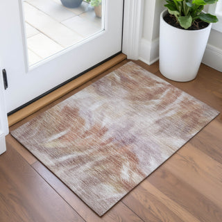Piper Looms Chantille Abstract ACN2096 Copper Machine Washable Area Rug Scatter Lifestyle Image Feature