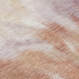 Piper Looms Chantille Abstract ACN2096 Copper Machine Washable Area Rug Swatch Image