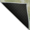 Piper Looms Chantille Abstract ACN2096 Green Machine Washable Area Rug Backing Image