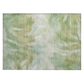 Piper Looms Chantille Abstract ACN2096 Green Machine Washable Area Rug Scatter Main Image