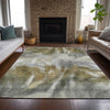 Piper Looms Chantille Abstract ACN2096 Pewter Machine Washable Area Rug Lifestyle Image Feature