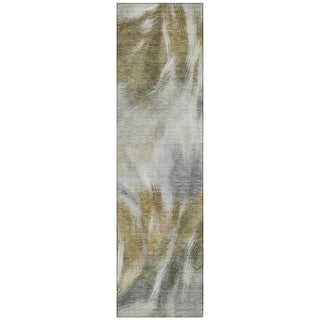 Piper Looms Chantille Abstract ACN2096 Pewter Machine Washable Area Rug Runner Main Image