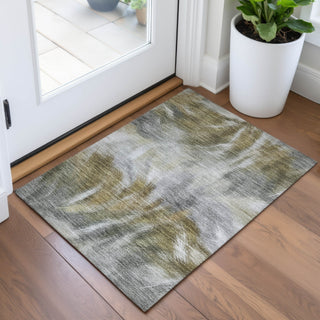 Piper Looms Chantille Abstract ACN2096 Pewter Machine Washable Area Rug Scatter Lifestyle Image Feature