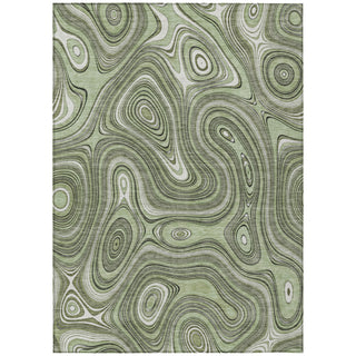 Piper Looms Chantille Geometric ACN2097 Aloe Machine Washable Area Rug main image