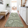Piper Looms Chantille Geometric ACN2097 Aloe Machine Washable Area Rug Runner Lifestyle Image Feature