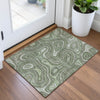 Piper Looms Chantille Geometric ACN2097 Aloe Machine Washable Area Rug Scatter Lifestyle Image Feature