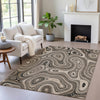 Piper Looms Chantille Geometric ACN2097 Beige Machine Washable Area Rug Lifestyle Image Feature