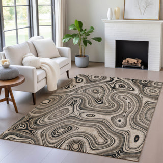 Piper Looms Chantille Geometric ACN2097 Beige Machine Washable Area Rug Lifestyle Image Feature