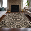 Piper Looms Chantille Geometric ACN2097 Beige Machine Washable Area Rug Lifestyle Image Feature