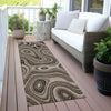 Piper Looms Chantille Geometric ACN2097 Beige Machine Washable Area Rug Runner Outdoor Lifestyle Image Feature