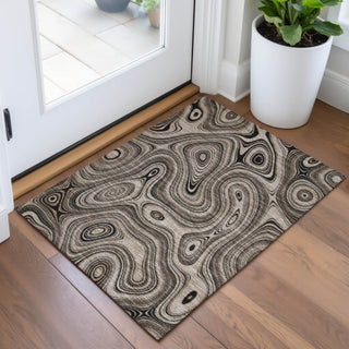 Piper Looms Chantille Geometric ACN2097 Beige Machine Washable Area Rug Scatter Lifestyle Image Feature