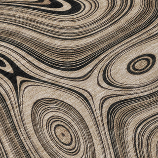 Piper Looms Chantille Geometric ACN2097 Beige Machine Washable Area Rug Swatch Image