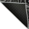 Piper Looms Chantille Geometric ACN2097 Black Machine Washable Area Rug Backing Image