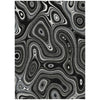 Piper Looms Chantille Geometric ACN2097 Black Machine Washable Area Rug main image