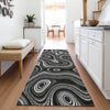 Piper Looms Chantille Geometric ACN2097 Black Machine Washable Area Rug Runner Lifestyle Image Feature