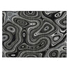 Piper Looms Chantille Geometric ACN2097 Black Machine Washable Area Rug Scatter Main Image