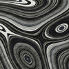 Piper Looms Chantille Geometric ACN2097 Black Machine Washable Area Rug Swatch Image