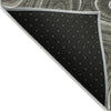 Piper Looms Chantille Geometric ACN2097 Gray Machine Washable Area Rug Backing Image