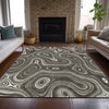 Piper Looms Chantille Geometric ACN2097 Gray Machine Washable Area Rug Lifestyle Image Feature