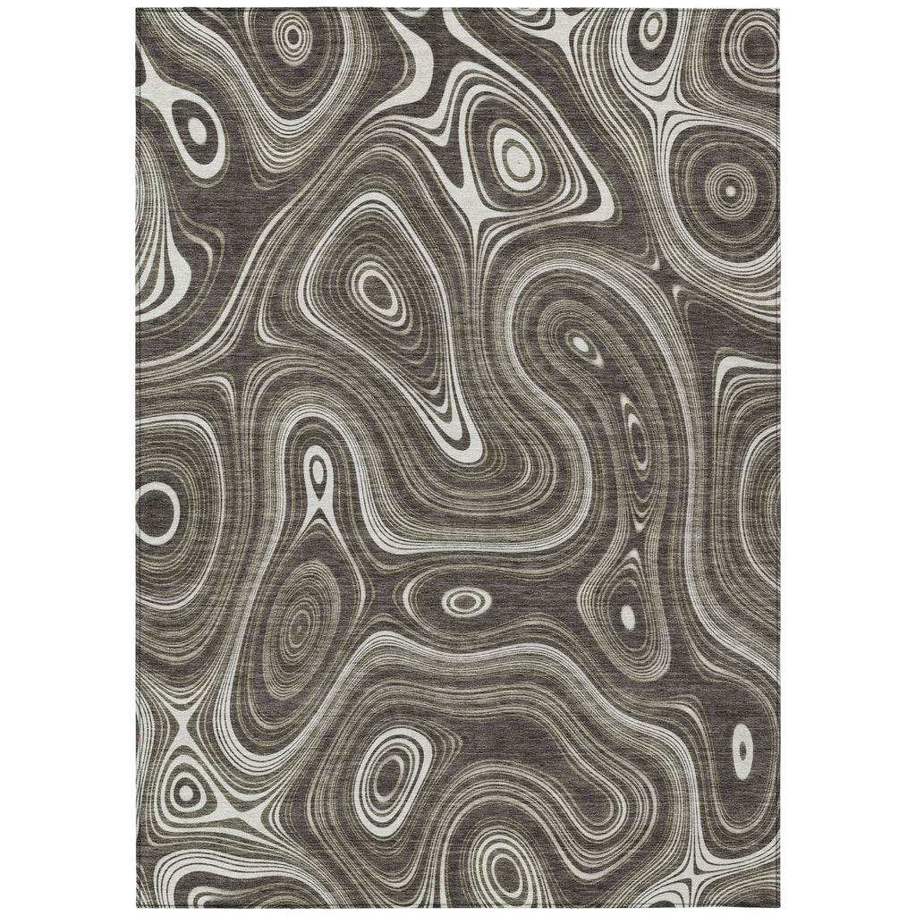 Piper Looms Chantille Geometric ACN2097 Gray Machine Washable Area Rug main image