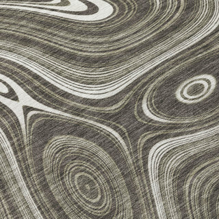 Piper Looms Chantille Geometric ACN2097 Gray Machine Washable Area Rug Swatch Image